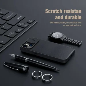 کیف کلاسوری نیلکین مدل Qin Pro Plain Cloth مناسب برای گوشی موبایل اپل iPhone 14 plus