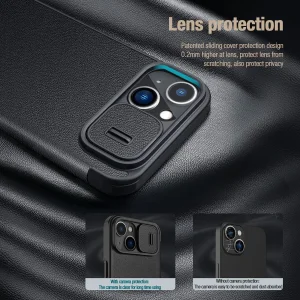 کیف کلاسوری نیلکین مدل Qin Pro Plain Cloth مناسب برای گوشی موبایل اپل iPhone 14 plus