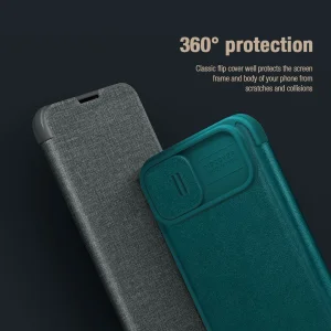 کیف کلاسوری نیلکین مدل Qin Pro Plain Cloth مناسب برای گوشی موبایل اپل iPhone 14 plus