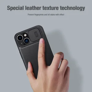 کیف کلاسوری نیلکین مدل Qin Pro Plain Cloth مناسب برای گوشی موبایل اپل iPhone 14 plus
