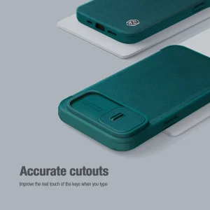 کیف کلاسوری نیلکین مدل Qin Pro Plain Cloth مناسب برای گوشی موبایل اپل iPhone 14 plus