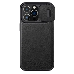 کیف کلاسوری نیلکین مدل Qin Pro Plain Cloth مناسب برای گوشی موبایل اپل iPhone 14 Pro Max