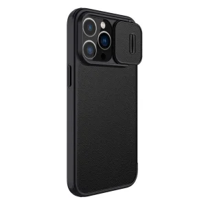 کیف کلاسوری نیلکین مدل Qin Pro Plain Cloth مناسب برای گوشی موبایل اپل iPhone 14 Pro Max