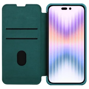 کیف کلاسوری نیلکین مدل Qin Pro Plain Cloth مناسب برای گوشی موبایل اپل iPhone 14 Pro Max