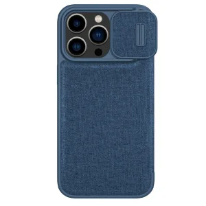 کیف کلاسوری نیلکین مدل Qin Pro Plain Cloth مناسب برای گوشی موبایل اپل iPhone 14 Pro Max