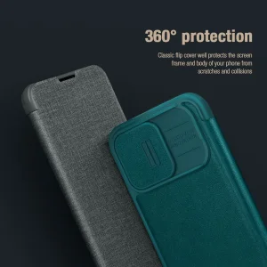 کیف کلاسوری نیلکین مدل Qin Pro Plain Cloth مناسب برای گوشی موبایل اپل iPhone 14 Pro Max