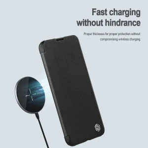 کیف کلاسوری نیلکین مدل Qin Pro Plain Cloth مناسب برای گوشی موبایل اپل iPhone 14 Pro Max