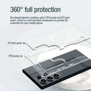 کاور نیلکین مدل Nature TPU Pro Magnetic مناسب برای گوشی موبایل سامسونگ Galaxy S25 Ultra