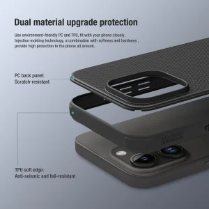 کاور نیلکین مدل Super Frosted Shield Pro مناسب برای گوشی موبایل اپل iPhone 15 Pro Max