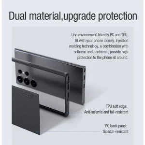 کاور نیلکین مدل Super Frosted Shield Pro Magnetic مناسب برای گوشی موبایل سامسونگ Galaxy S23 Ultra