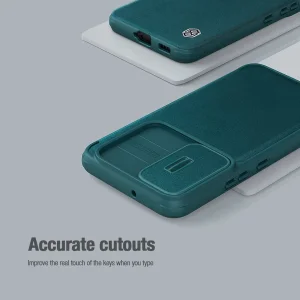 کیف کلاسوری نیلکین مدل Qin Pro Plain Cloth مناسب برای گوشی موبایل سامسونگ Galaxy S22