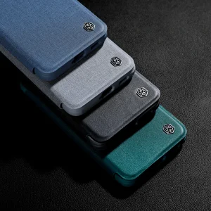 کیف کلاسوری نیلکین مدل Qin Pro Plain Cloth مناسب برای گوشی موبایل سامسونگ Galaxy S22
