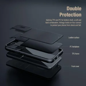 کیف کلاسوری نیلکین مدل Qin Pro Plain Cloth مناسب برای گوشی موبایل اپل iPhone 14 Pro