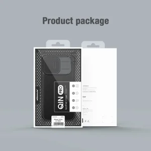 کیف کلاسوری نیلکین مدل Qin Pro Plain Cloth مناسب برای گوشی موبایل اپل iPhone 14 Pro