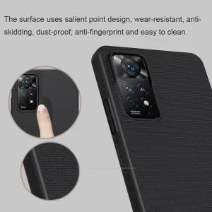 کاور نیلکین مدل Super Frosted Shield مناسب برای گوشی موبایل شیائومی Redmi Note 12T Pro 5G / Note 11T Pro / Note 11T Pro Plus / Poco X4 GT 5G / Redmi K50i 5G