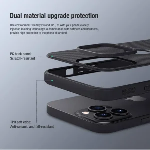 کاور نیلکین مدل (Super Frosted Shield Pro (Logo CutOut مناسب برای گوشی موبایل اپل IPhone 13 Pro Max