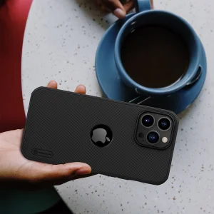 کاور نیلکین مدل (Super Frosted Shield Pro (Logo CutOut مناسب برای گوشی موبایل اپل IPhone 13 Pro Max