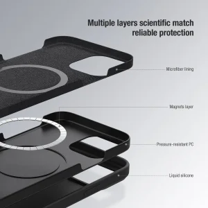 کاور نیلکین مدل CamShield Silky Magnetic silicon مناسب برای گوشی موبایل اپل iPhone 12 / iPhone 12 Pro