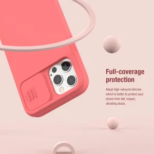 کاور نیلکین مدل CamShield Silky Magnetic silicon مناسب برای گوشی موبایل اپل iPhone 12 / iPhone 12 Pro