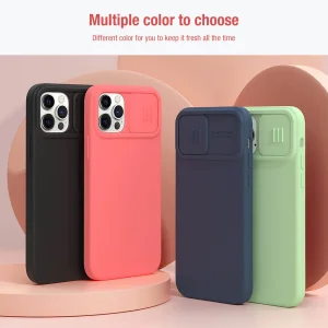 کاور نیلکین مدل CamShield Silky Magnetic silicon مناسب برای گوشی موبایل اپل iPhone 12 / iPhone 12 Pro