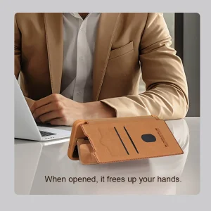 کیف کلاسوری نیلکین مدل Qin Prop Leather Classic Cloth مناسب برای گوشی موبایل سامسونگ Galaxy S24 Plus