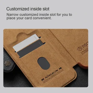 کیف کلاسوری نیلکین مدل Qin Prop Leather Classic Cloth مناسب برای گوشی موبایل سامسونگ Galaxy S24 Plus