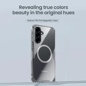 کاور نیلکین مدل Nature TPU Pro Magnetic مناسب برای گوشی موبایل سامسونگ Galaxy A56/ A36