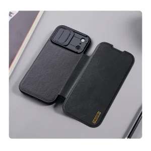 کیف کلاسوری نیلکین مدل Qin Pro Leather مناسب برای گوشی موبایل اپل iPhone 17 Pro Max
