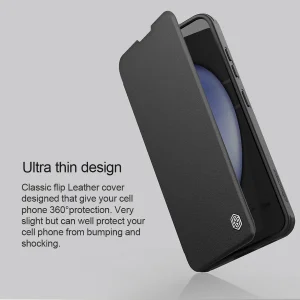 کیف کلاسوری نیلکین مدل Qin Prop Leather Classic Cloth مناسب برای گوشی موبایل سامسونگ Galaxy S24
