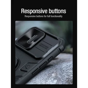 کاور نیلکین مدل CamShield Armor LogoCut مناسب برای گوشی موبایل اپل iPhone 15 Pro Max