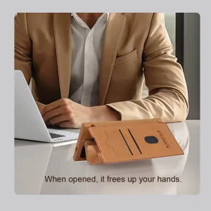 کیف کلاسوری نیلکین مدل Qin Prop Leather مناسب برای گوشی موبایل سامسونگ Galaxy S24 Ultra