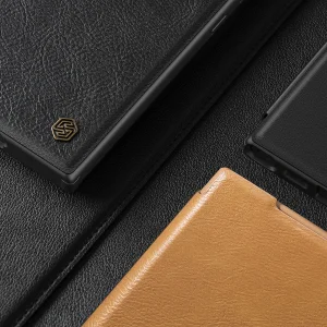 کیف کلاسوری نیلکین مدل Qin Prop Leather مناسب برای گوشی موبایل سامسونگ Galaxy S24 Ultra