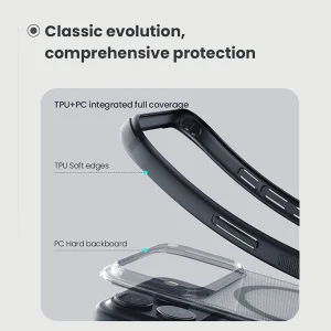 کاور نیلکین مدل Super Frosted Shield Pro Transparent Magnetic  مناسب برای گوشی موبایل اپل iPhone 17 Pro