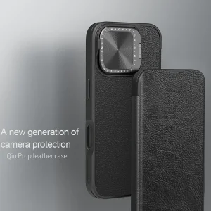 کیف کلاسوری نیلکین مدل Qin Prop Leather مناسب برای گوشی موبایل اپل iPhone 16