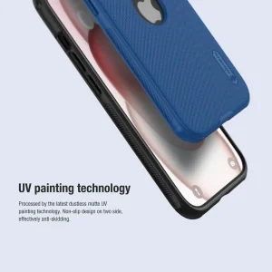 کاور نیلکین مدل  Super Frosted Shield Pro ogo cutout مناسب برای گوشی موبایل اپل IPhone 15 Pro Max