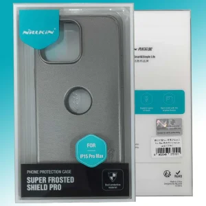 کاور نیلکین مدل  Super Frosted Shield Pro ogo cutout مناسب برای گوشی موبایل اپل IPhone 15 Pro Max