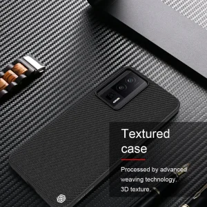 کاور نیلکین مدل Textured nylon fiber مناسب برای گوشی موبایل شیائومی Poco F5 Pro