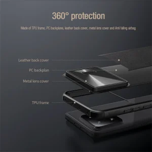 کاور نیلکین مدل CamShield S Leather مناسب برای گوشی موبایل شیائومی Xiaomi 13 Pro / Mi 13 Pro