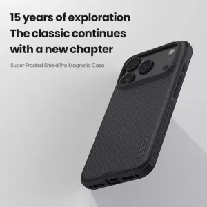 کاور نیلکین مدل Super Frosted Shield Pro Magnetic مناسب برای گوشی موبایل اپل iPhone 17 Pro Max