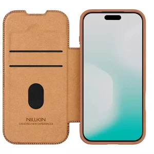 کیف کلاسوری نیلکین مدل Qin Pro Leather مناسب برای گوشی موبایل اپل iPhone 17 Pro