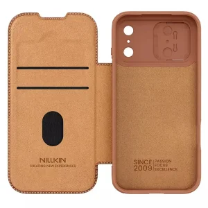 کیف کلاسوری نیلکین مدل Qin Pro Leather مناسب برای گوشی موبایل اپل iPhone 17 Pro