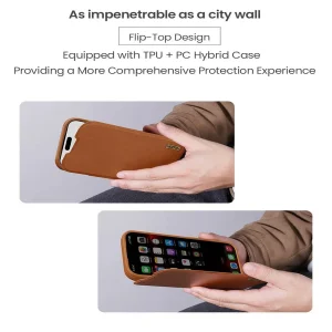 کیف کلاسوری نیلکین مدل Qin Pro Leather مناسب برای گوشی موبایل اپل iPhone 17 Pro