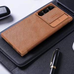 کیف کلاسوری نیلکین مدل Qin Pro Leather Case مناسب برای گوشی موبایل سامسونگ Galaxy S25 Ultra