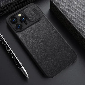 کیف کلاسوری نیلکین مدل Qin Pro Leather مناسب برای گوشی موبایل اپل iPhone 15 Pro
