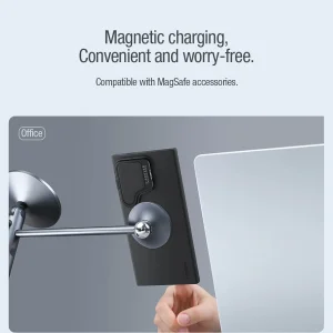 کاور نیلکین مدل CamShield Silky Prop Magnetic MagSafe Silicon مناسب برای گوشی موبایل سامسونگ Galaxy S24 Ultra