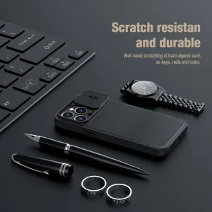 کیف کلاسوری نیلکین مدل Qin Pro Plain Cloth مناسب برای گوشی موبایل اپل  iPhone 13 Pro
