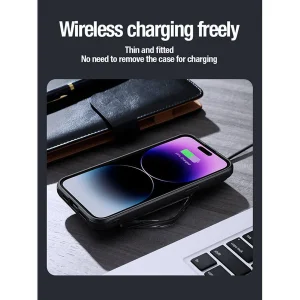 کاور نیلکین مدل Camshield Prop Leather مناسب برای گوشی موبایل اپل iPhone 15 Pro