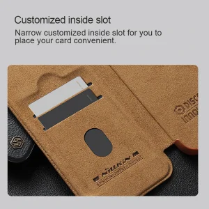 کیف کلاسوری نیلکین مدل Qin Prop Leather Classic Cloth مناسب برای گوشی موبایل سامسونگ Galaxy S24 Ultra