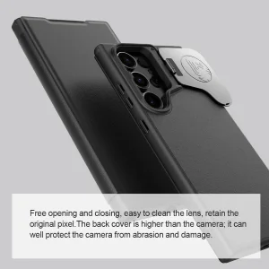 کیف کلاسوری نیلکین مدل Qin Prop Leather Classic Cloth مناسب برای گوشی موبایل سامسونگ Galaxy S24 Ultra