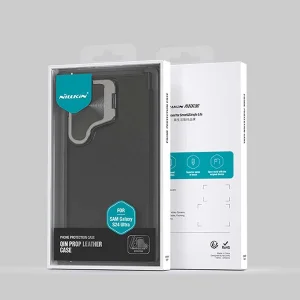 کیف کلاسوری نیلکین مدل Qin Prop Leather Classic Cloth مناسب برای گوشی موبایل سامسونگ Galaxy S24 Ultra